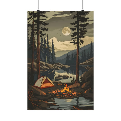 Moonlit Campfire Escape