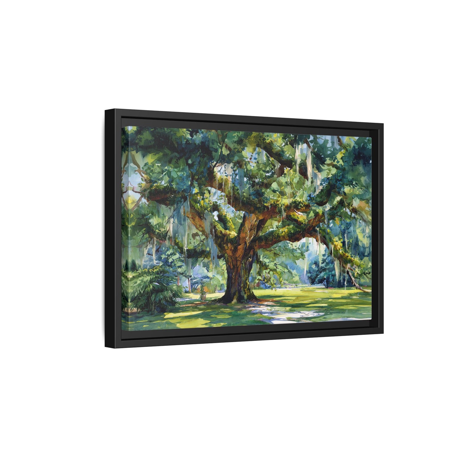Framed Canvas - Whispering Southern Live Oak
