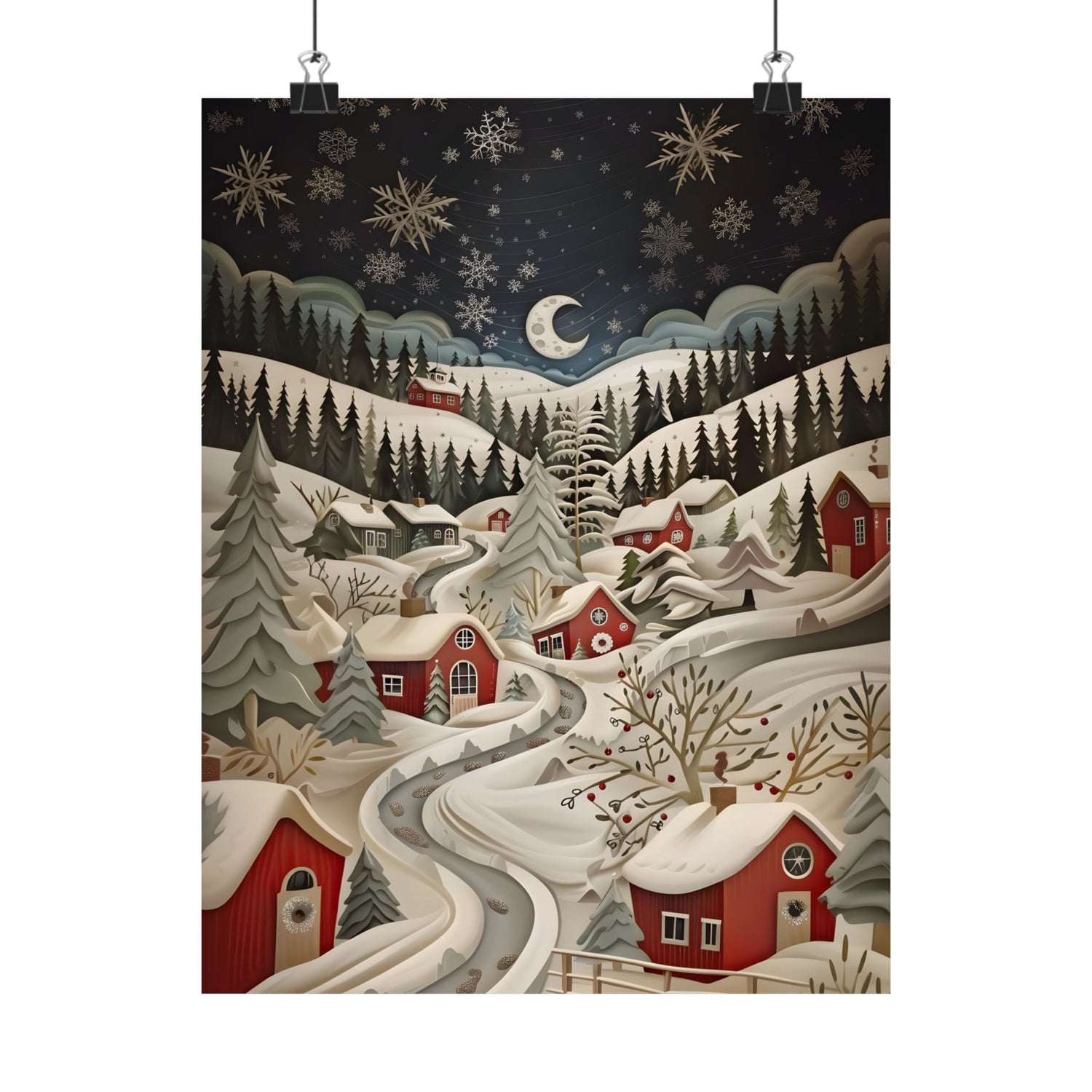 Silent Snowfall Village