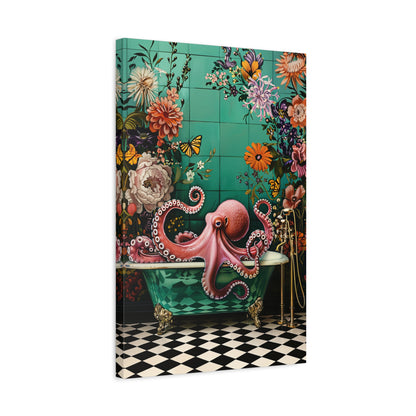 1.25" Matte Canvas - Octopus Bath Royale