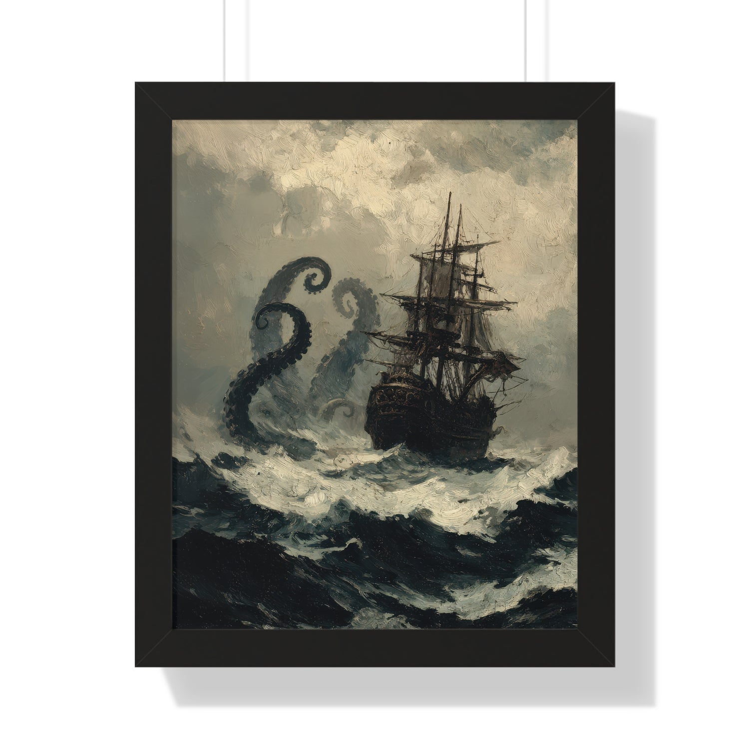 Framed Paper Print - Into the Kraken’s Wake