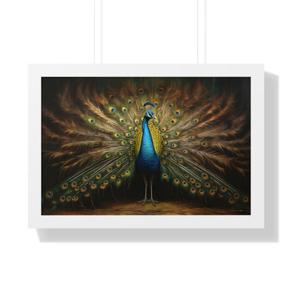 Framed Paper Print -  Regal Plumage Twilight