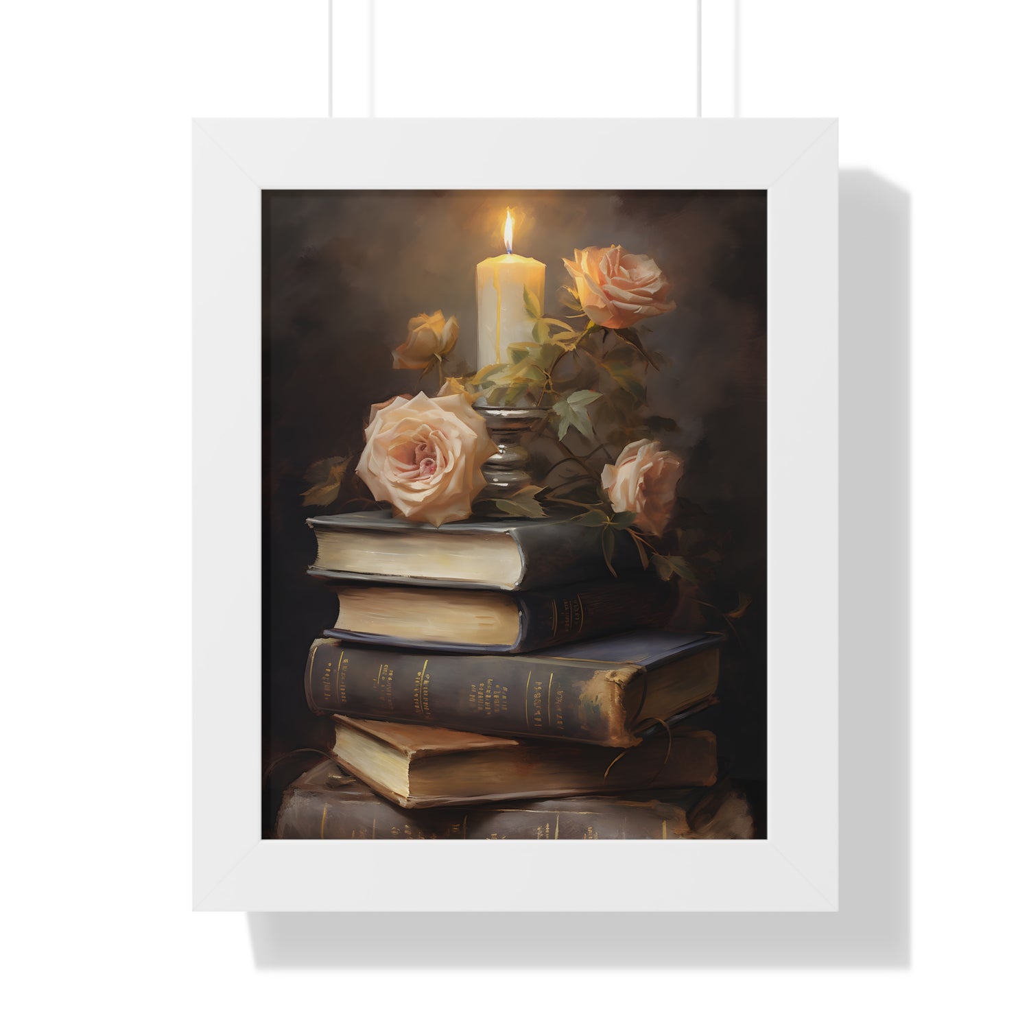 Framed Paper Print - Literary Rose Glow