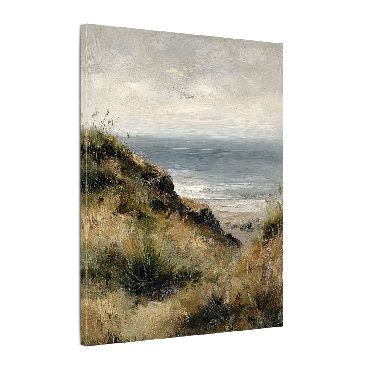 .75" Matte Canvas - Misty Coastal Seascape