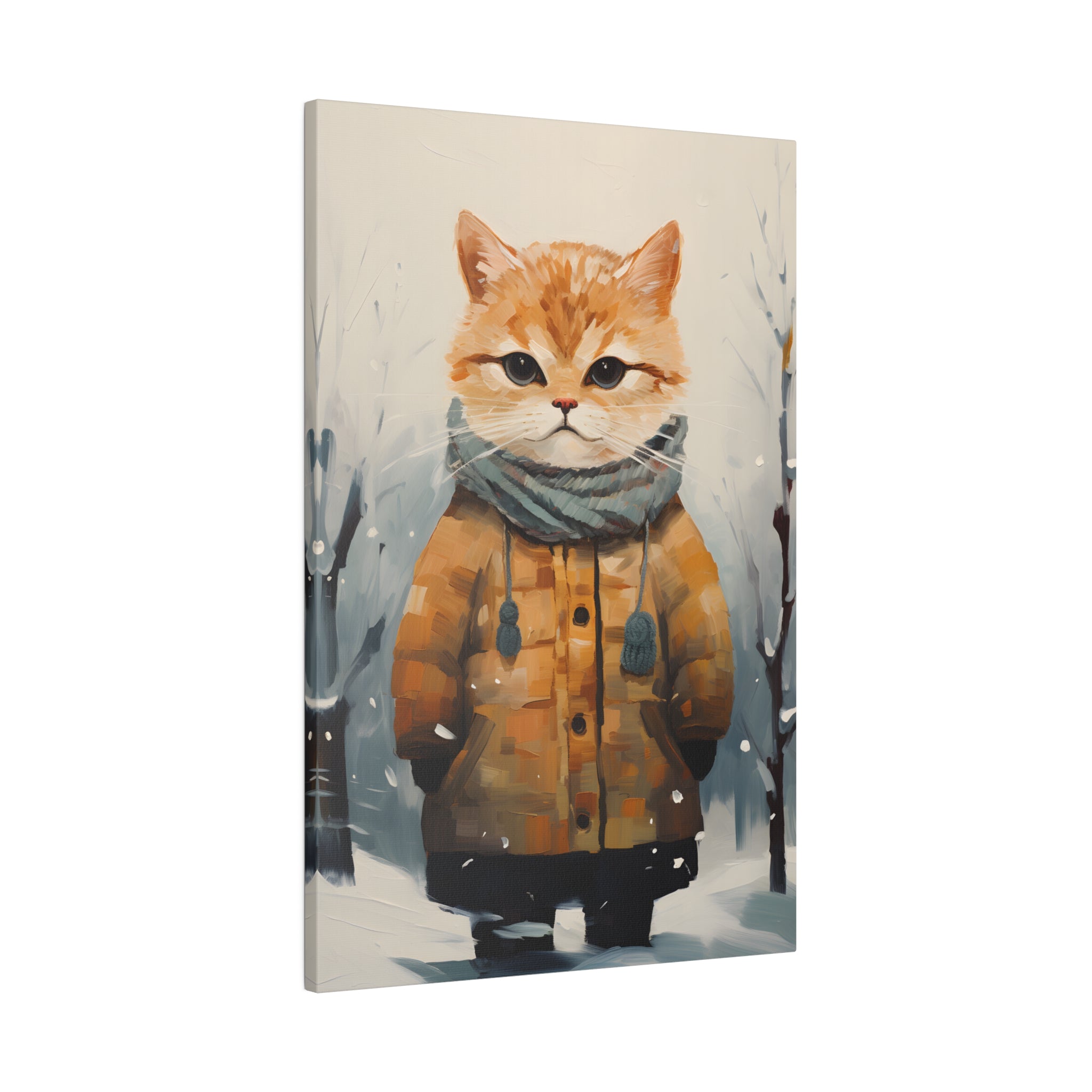 .75&quot; Matte Canvas - Cozy Kitty&