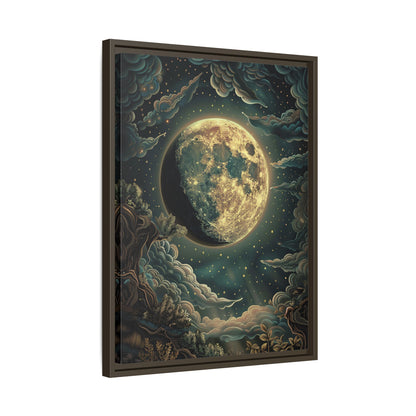 Framed Canvas - Waxing Gibbous Dreamscape