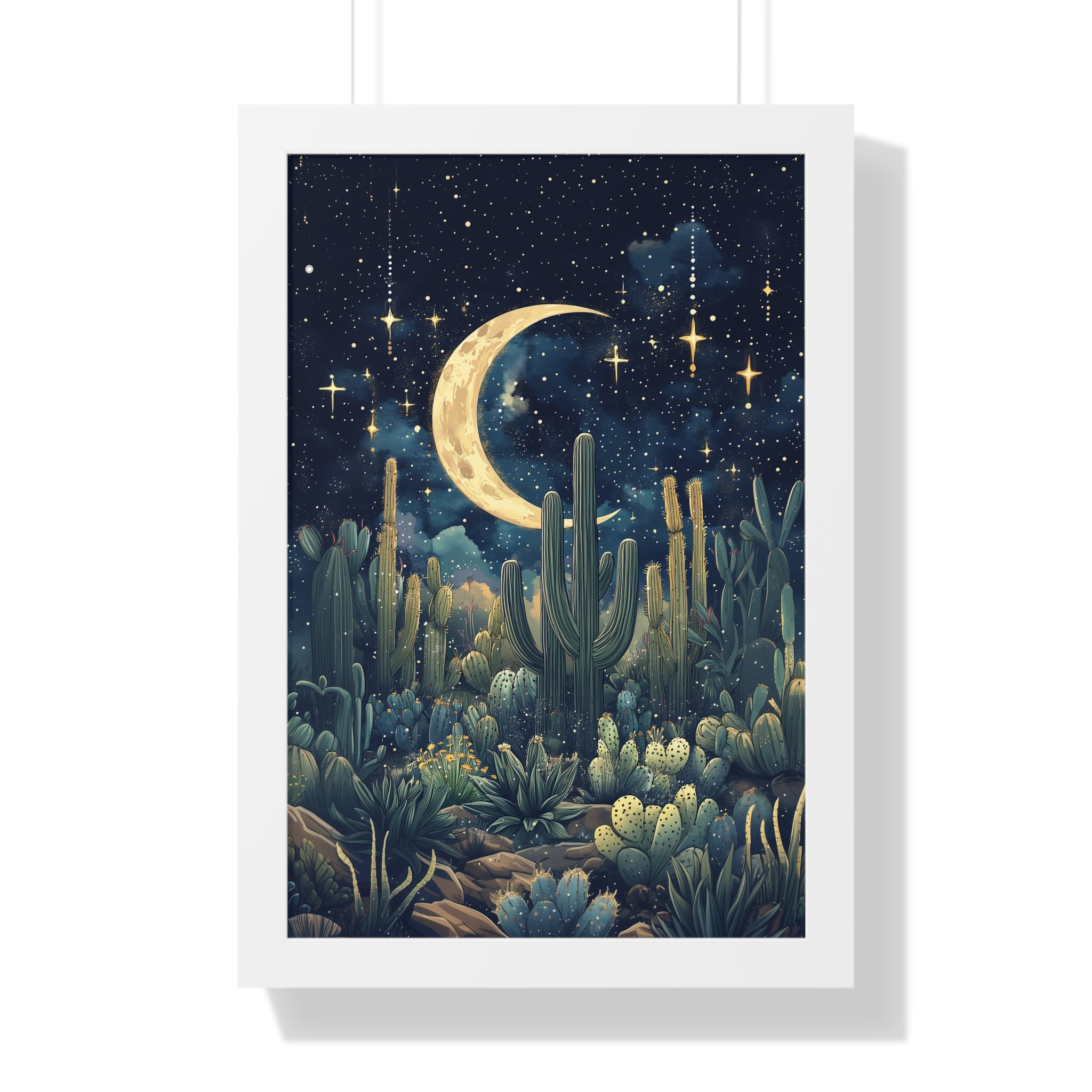 Framed Paper Print - Dreamy Desert Night