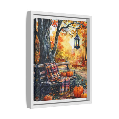 Framed Canvas - Golden Pause in Fall