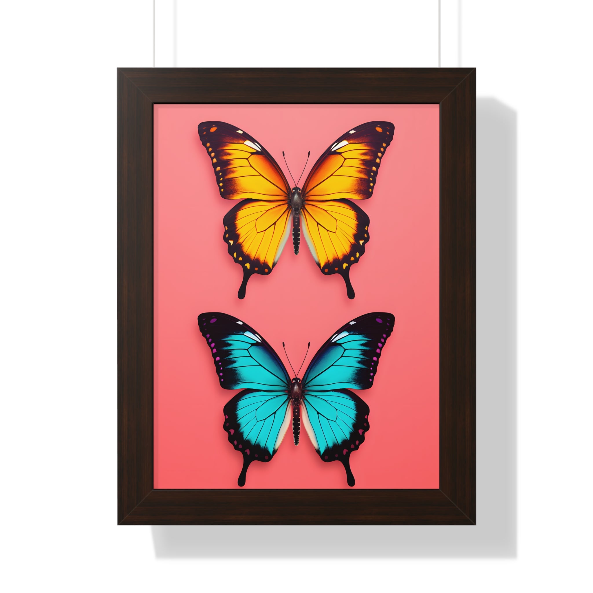 Framed Paper Print - Dueling Butterflies Wonder