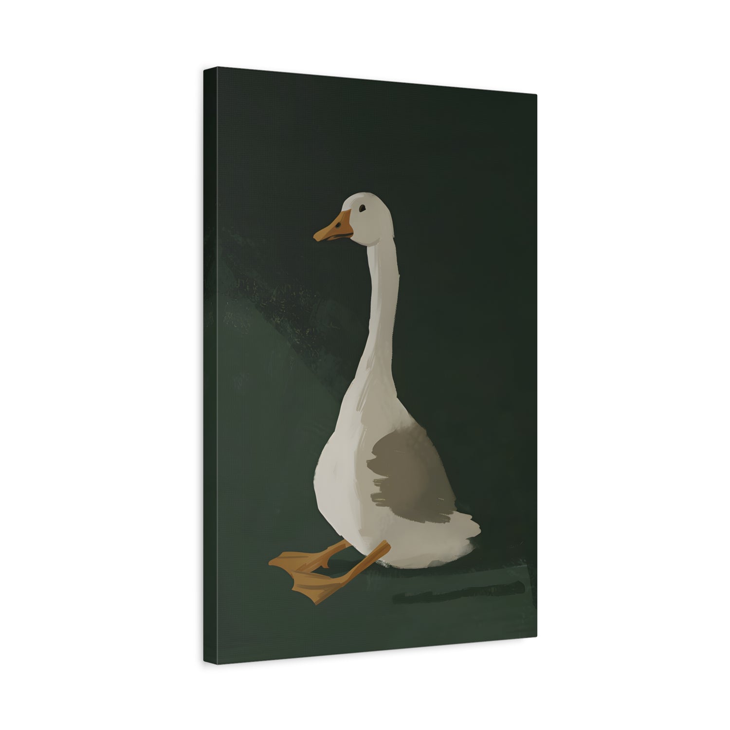 1.25" Matte Canvas - Sitting Goose in Spotlight