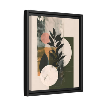 Framed Canvas - Earthy Geometric Botanicals