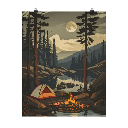 Moonlit Campfire Escape