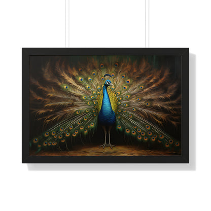 Framed Paper Print -  Regal Plumage Twilight