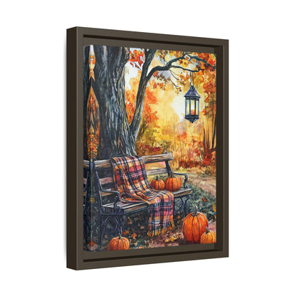 Framed Canvas - Golden Pause in Fall