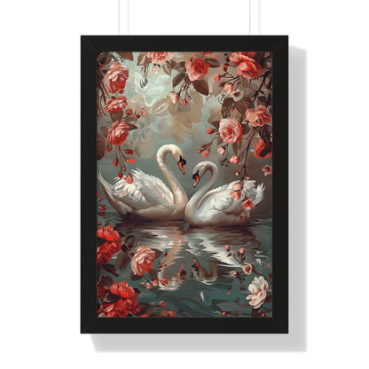 Framed Paper Print - Swans&