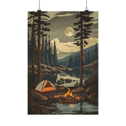 Moonlit Campfire Escape