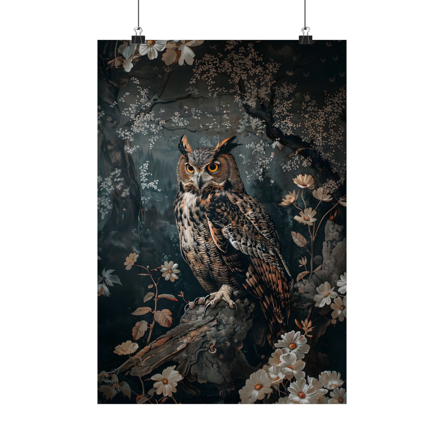 Midnight Watchful Owl