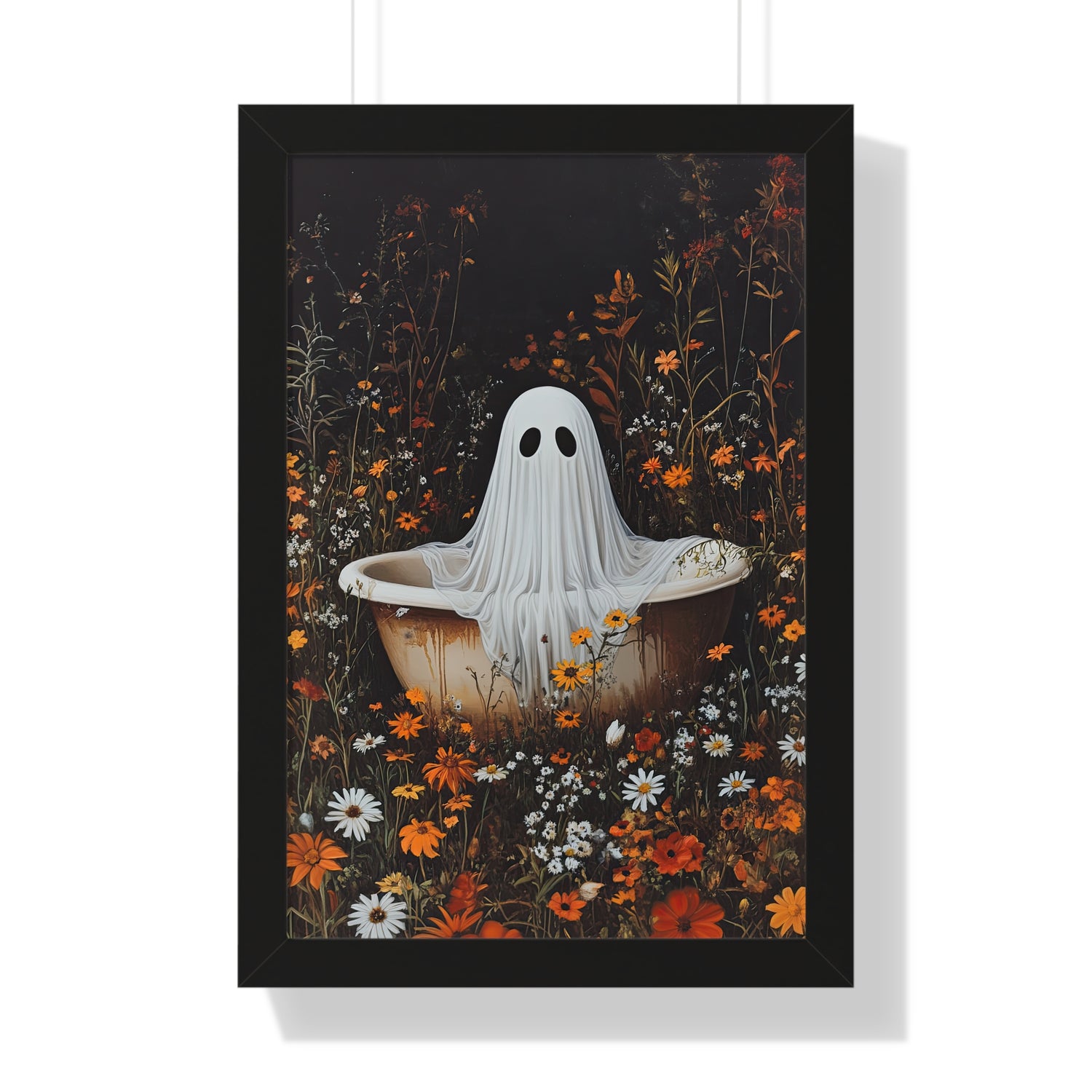 Framed Paper Print - Wildflower Bathtub Ghost