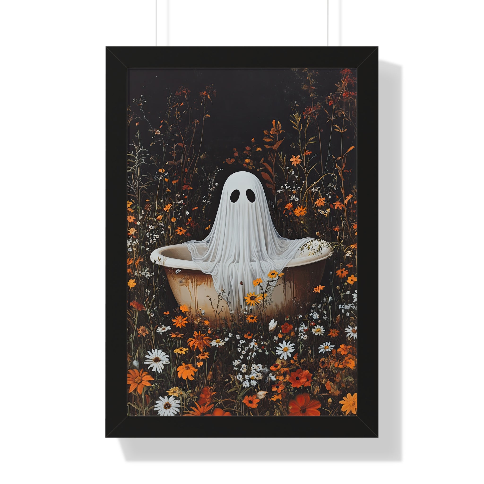 Framed Paper Print - Wildflower Bathtub Ghost