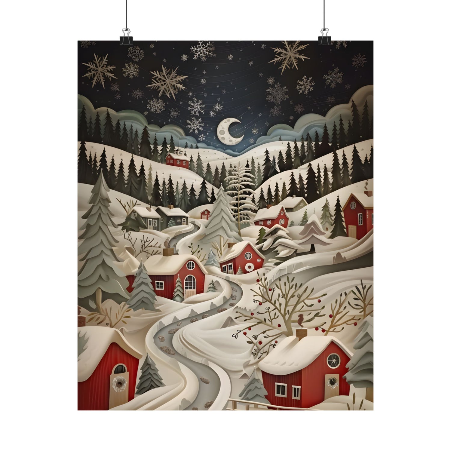 Silent Snowfall Village