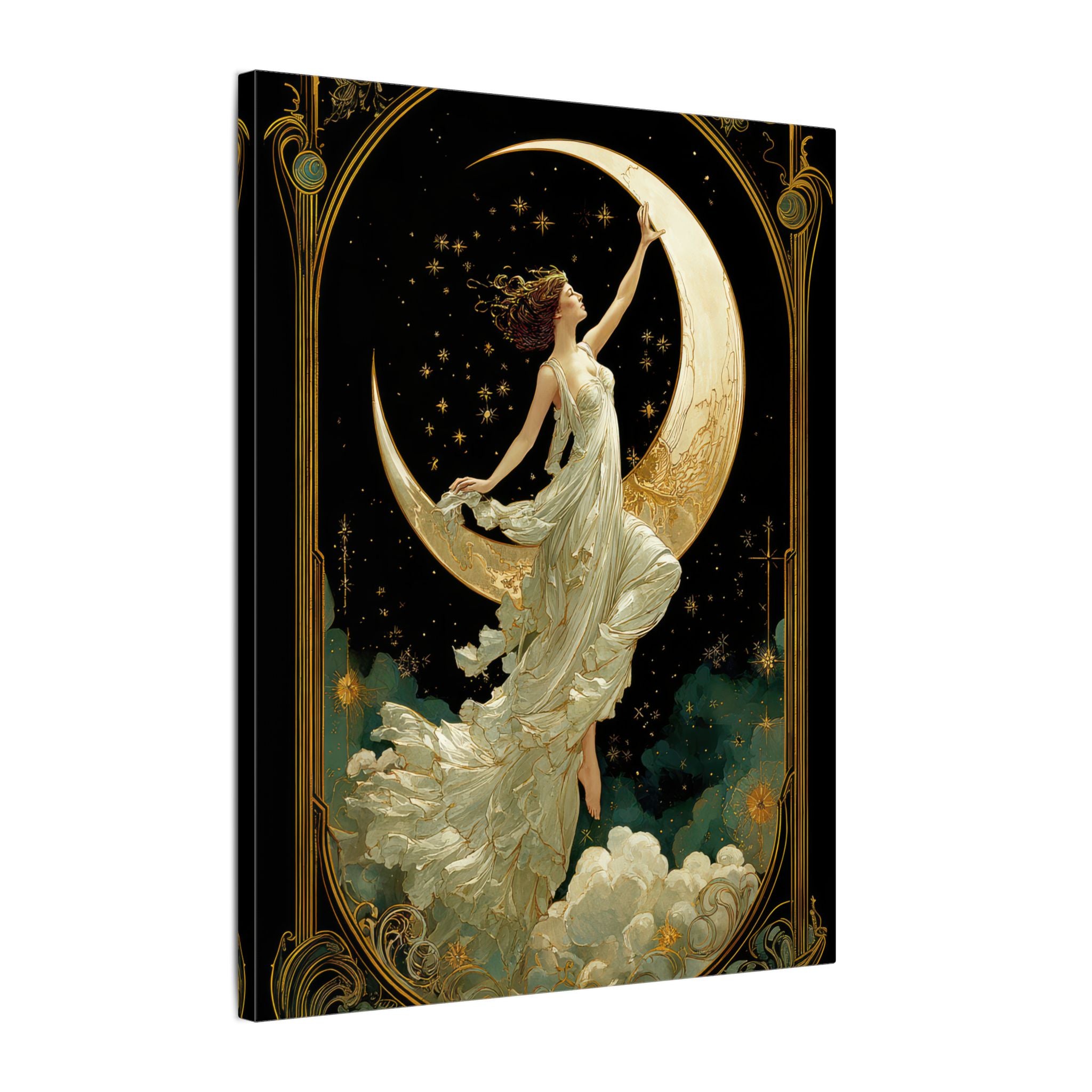 .75" Matte Canvas - Moon Goddess Ascending