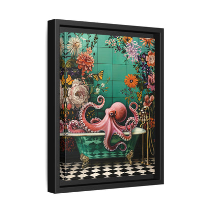 Framed Canvas - Octopus Bath Royale