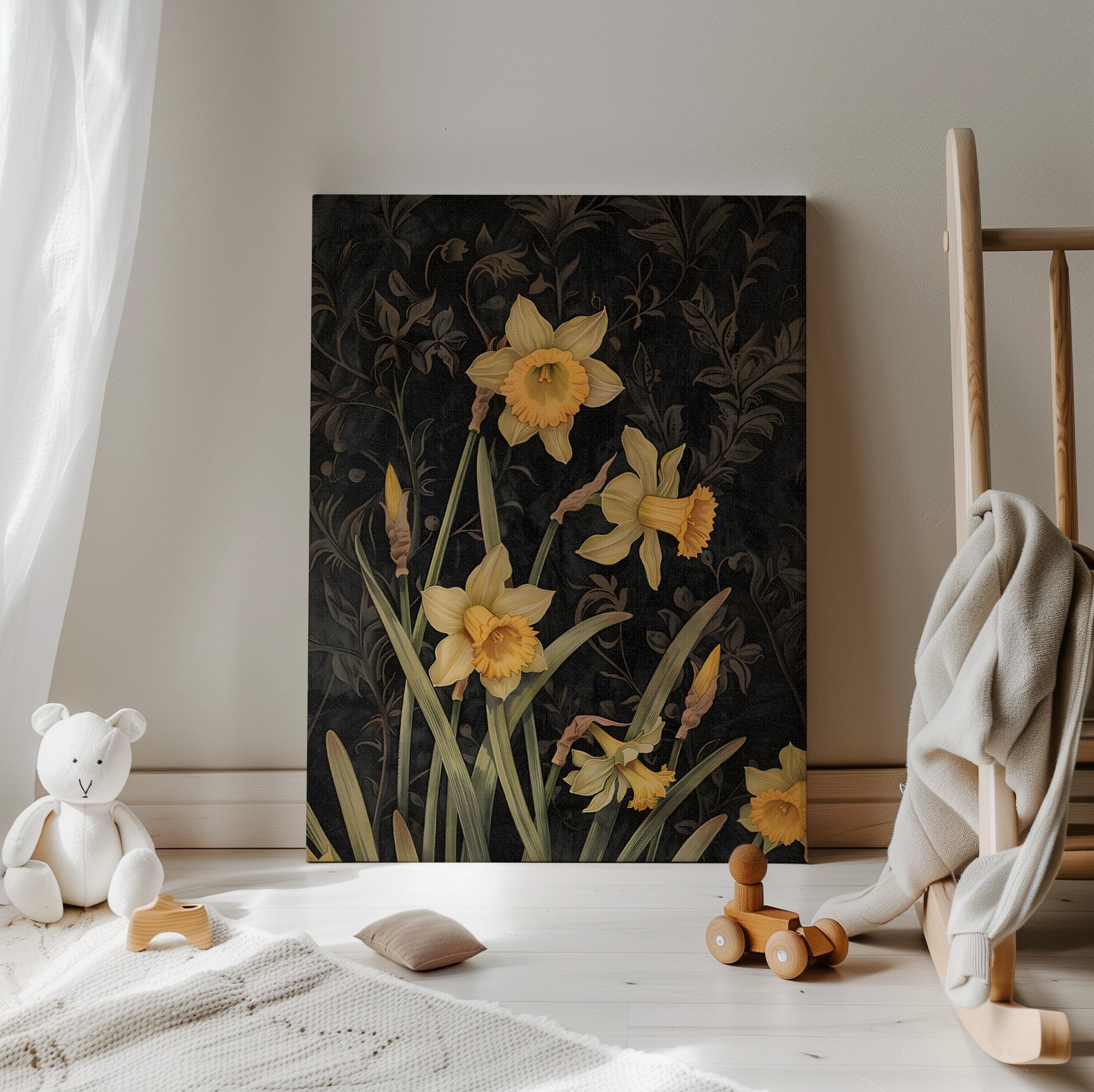 .75&quot; Matte Canvas - Golden Daffodils&