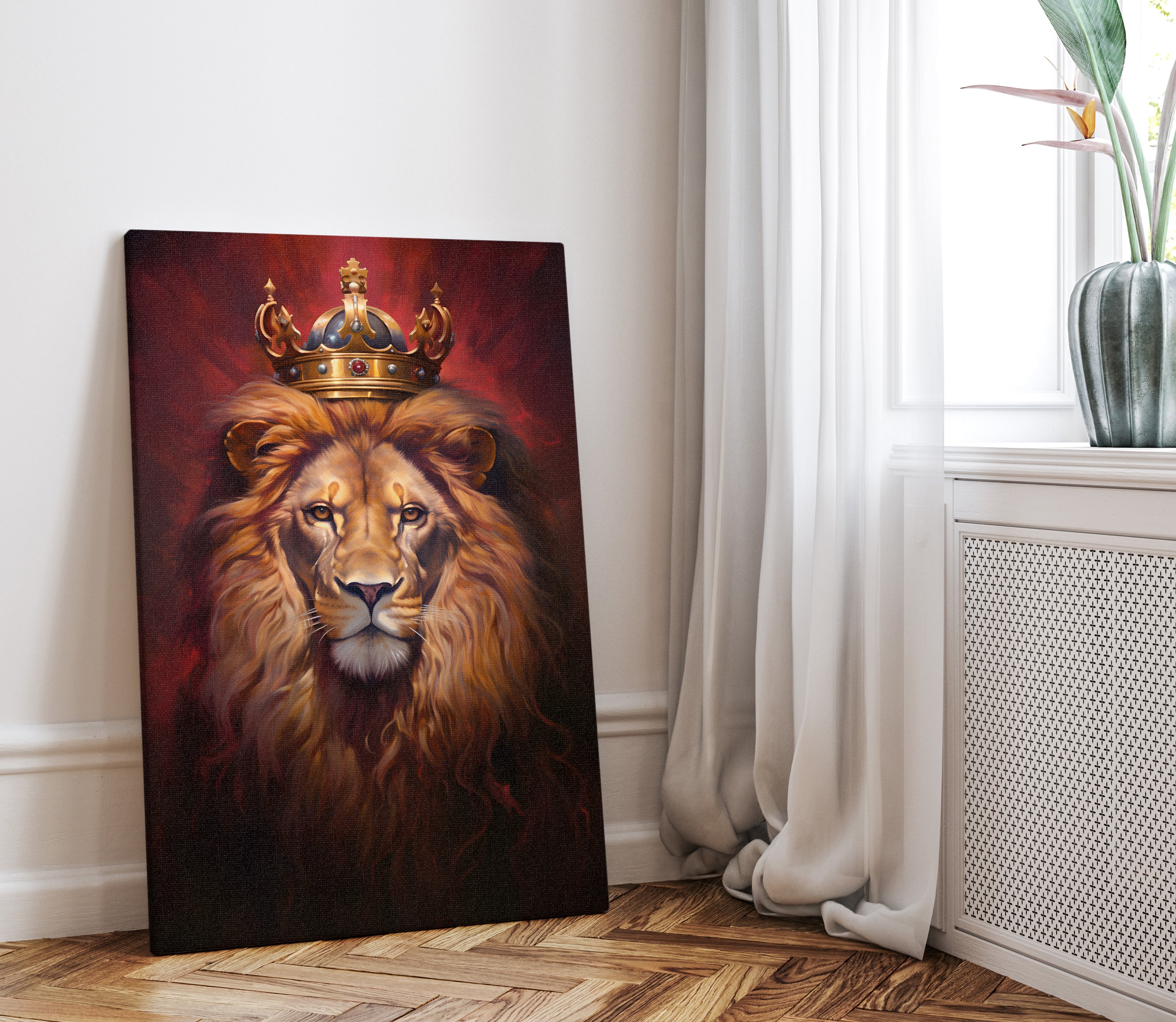 .75&quot; Matte Canvas - Majestic Lion Royale