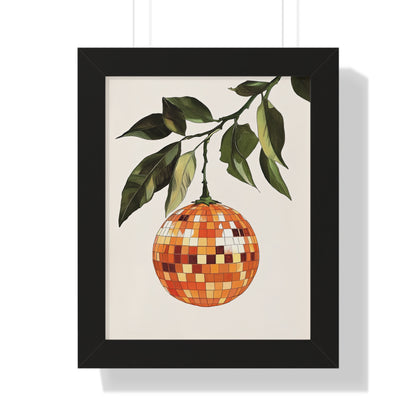 Framed Paper Print - Citrus Disco Glow Drop