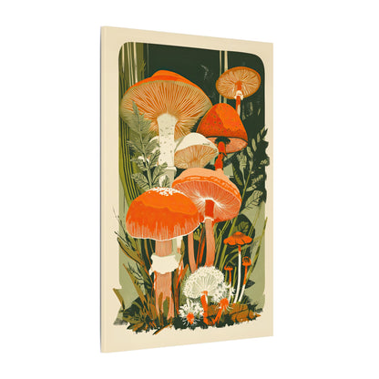 .75" Matte Canvas - Groovy Woodland Mushrooms