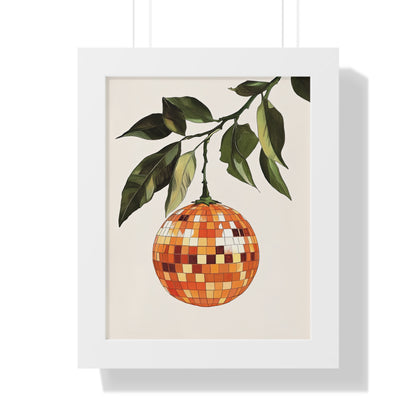 Framed Paper Print - Citrus Disco Glow Drop