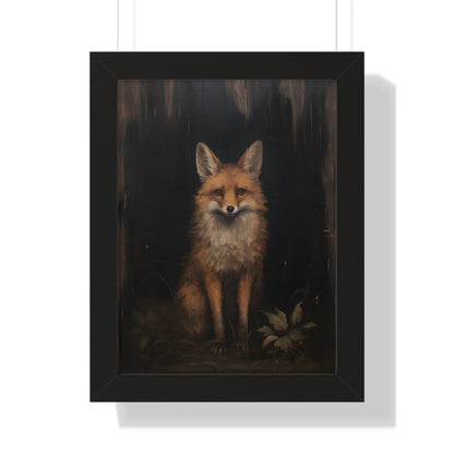 Framed Paper Print - Mystical Fox Gaze