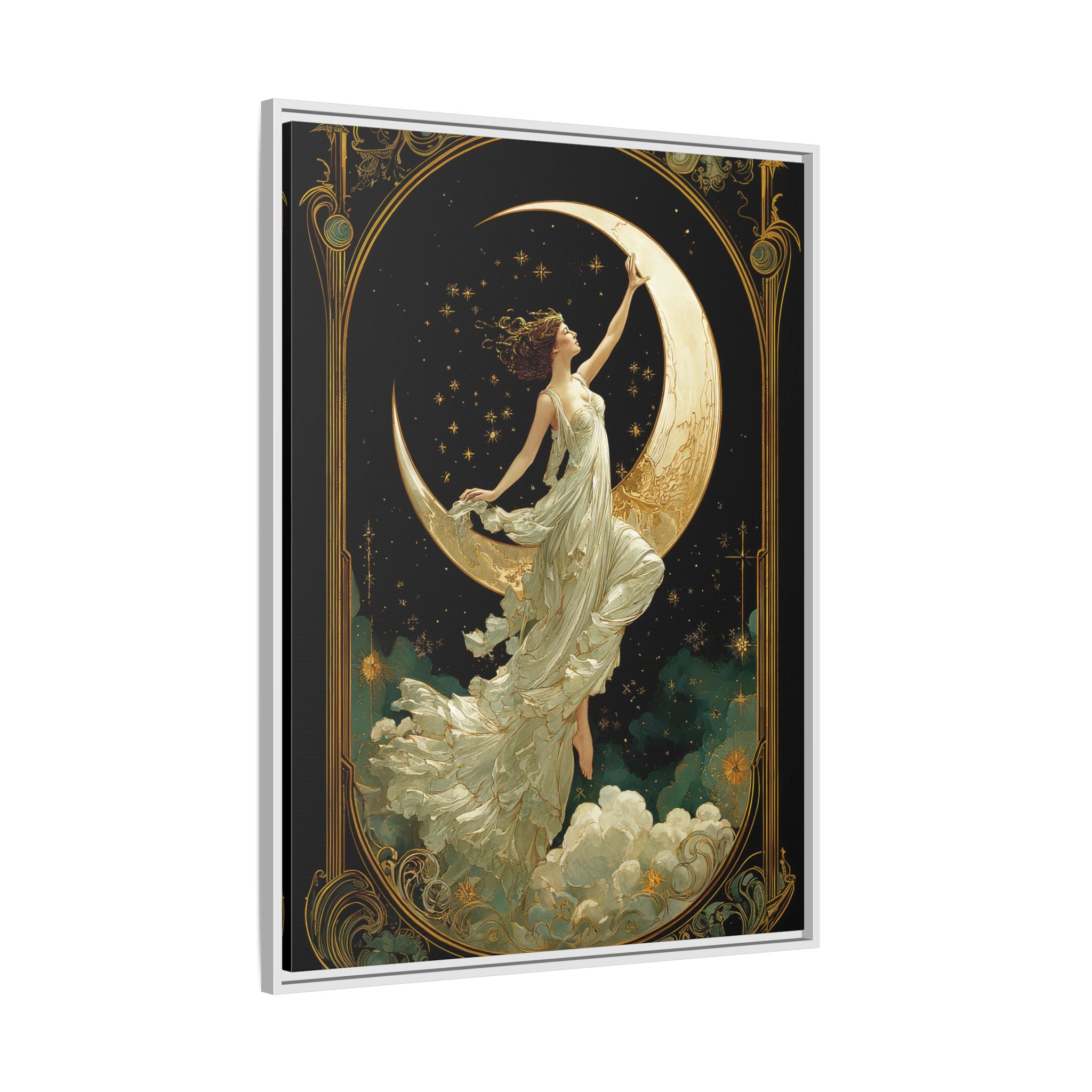 Framed Canvas - Moon Goddess Ascending