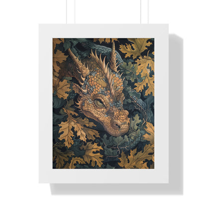 Framed Paper Print - Enchanted Forest Dragon