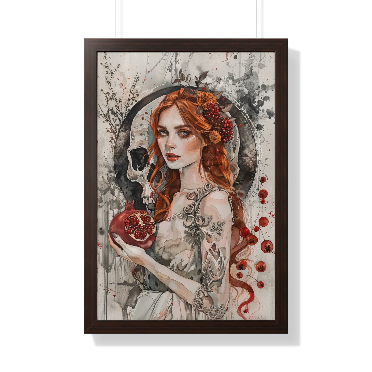 Framed Paper Print - Persephone’s Pomegranate Curse