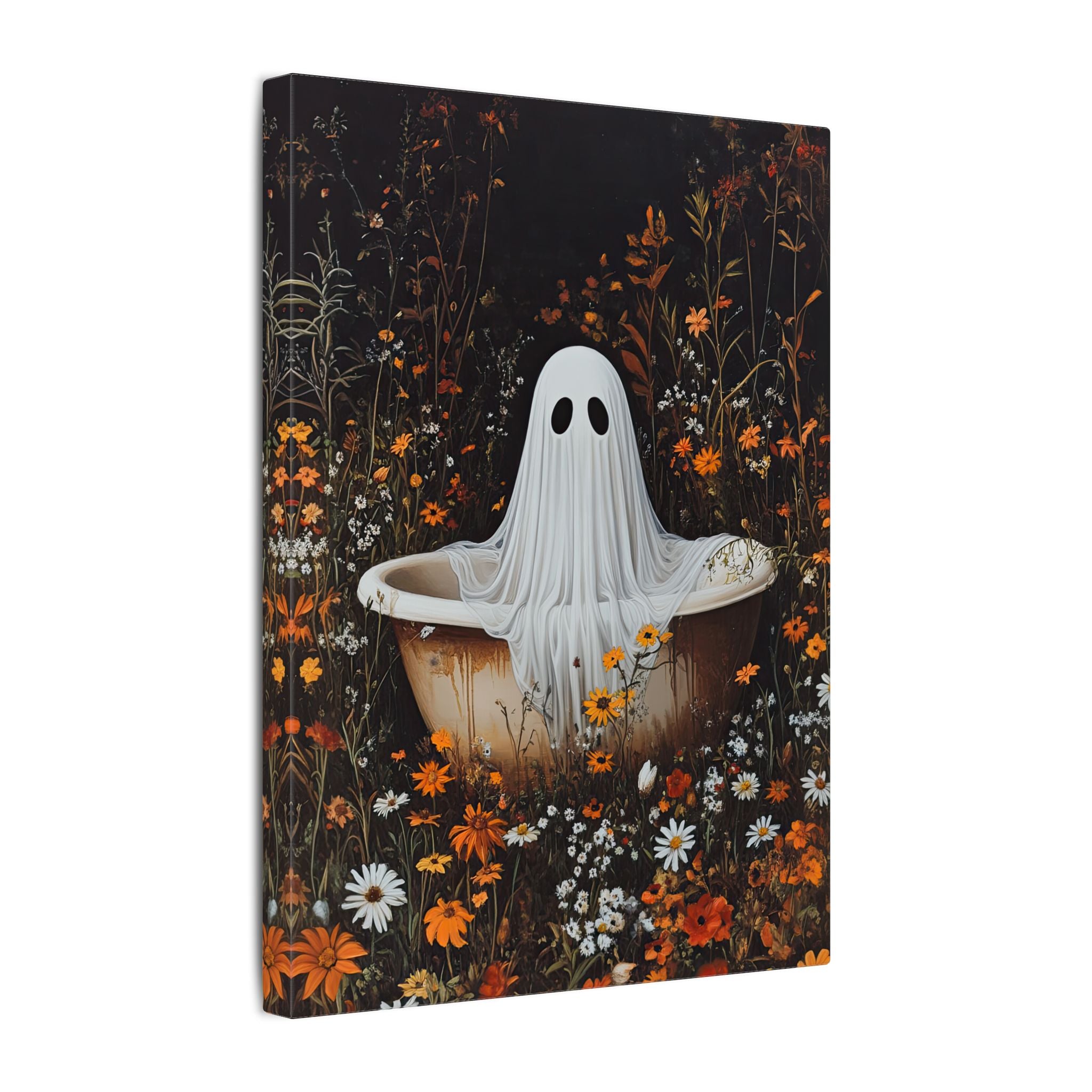 .75" Matte Canvas - Wildflower Bathtub Ghost