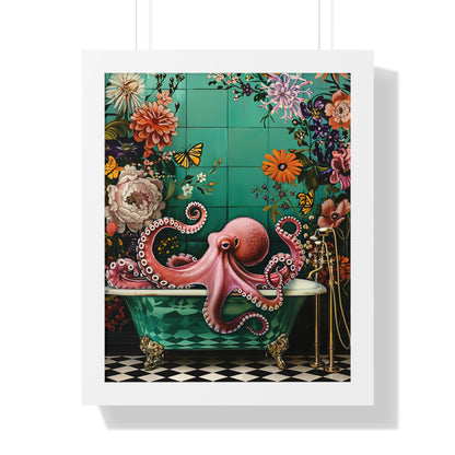 Framed Paper Print - Octopus Bath Royale