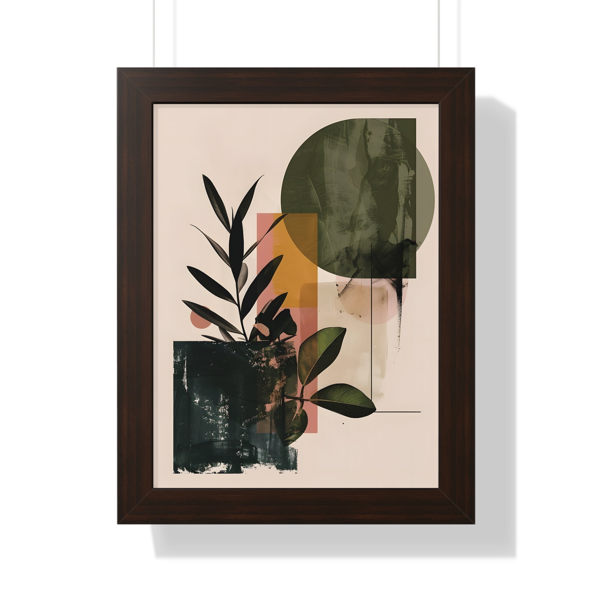 Framed Paper Print - Sage Geometry Botanicals