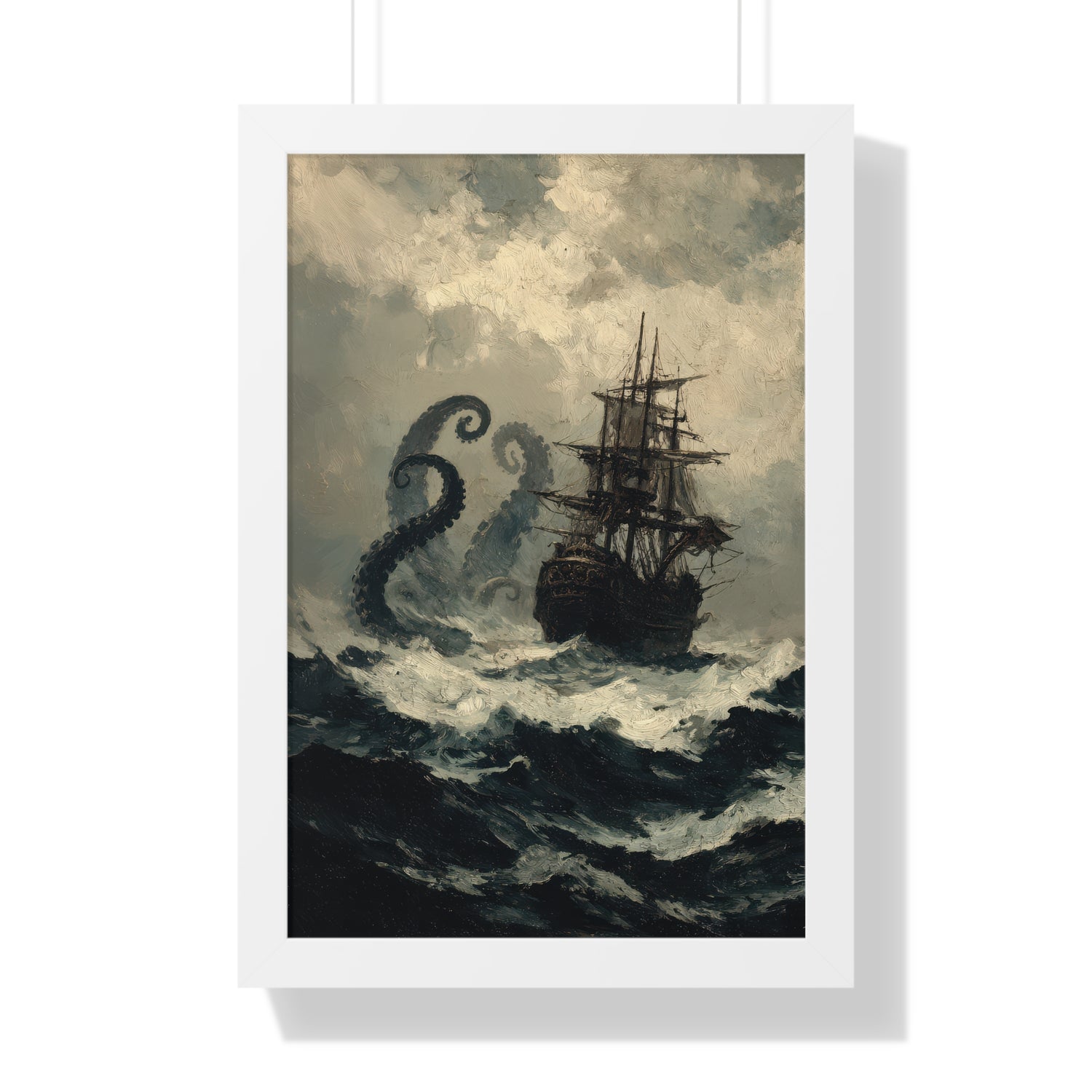 Framed Paper Print - Into the Kraken’s Wake