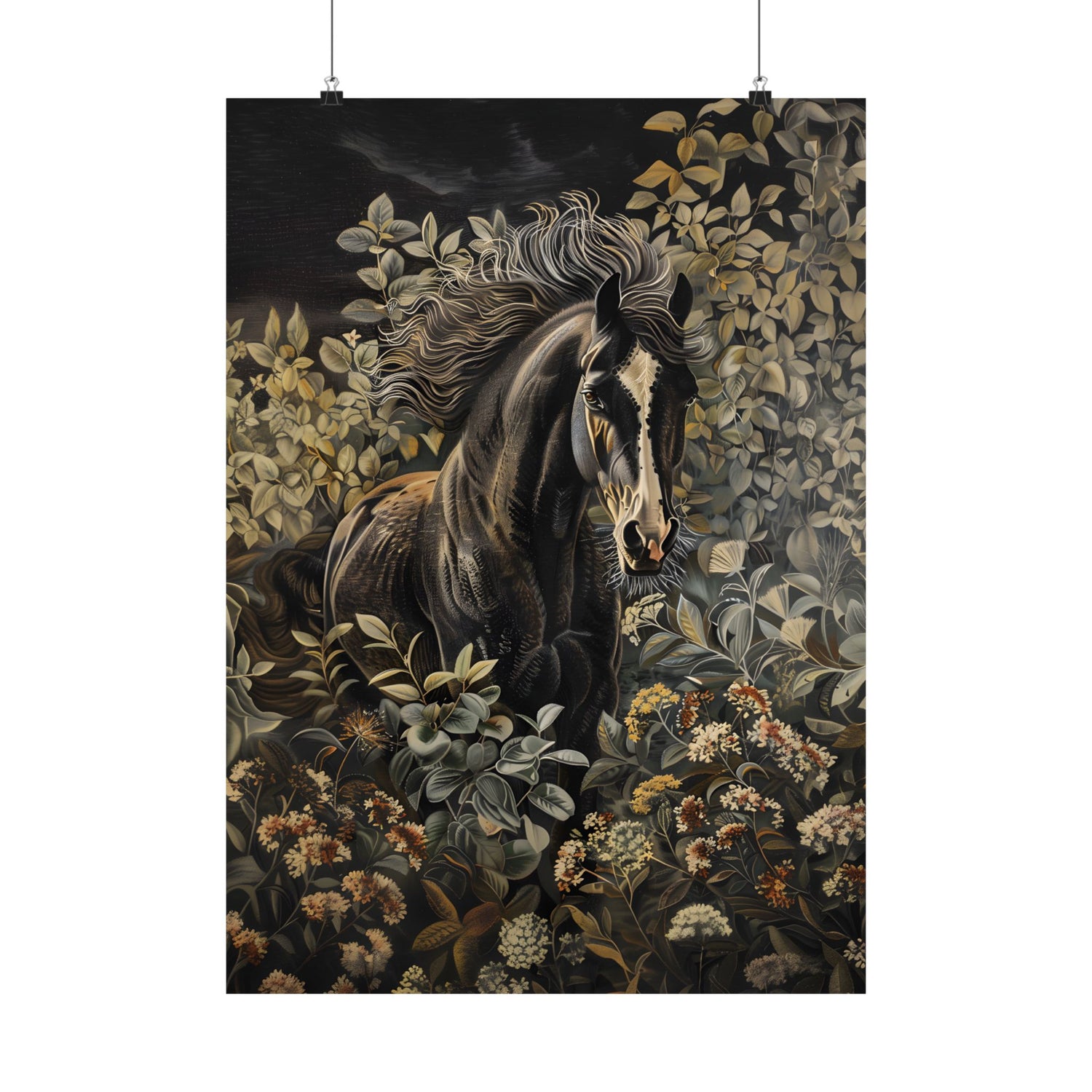 Equine Elegance in Twilight Bloom