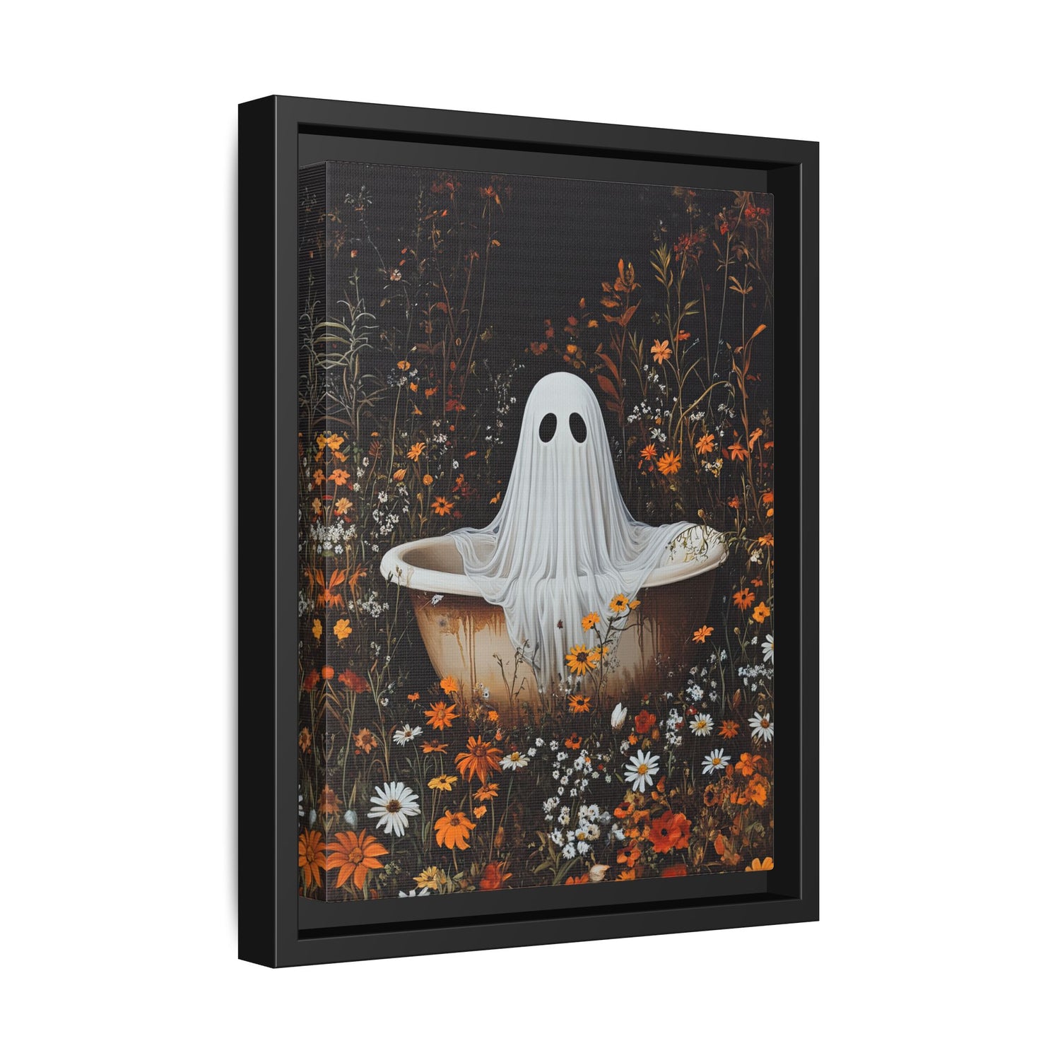 Framed Canvas - Wildflower Bathtub Ghost