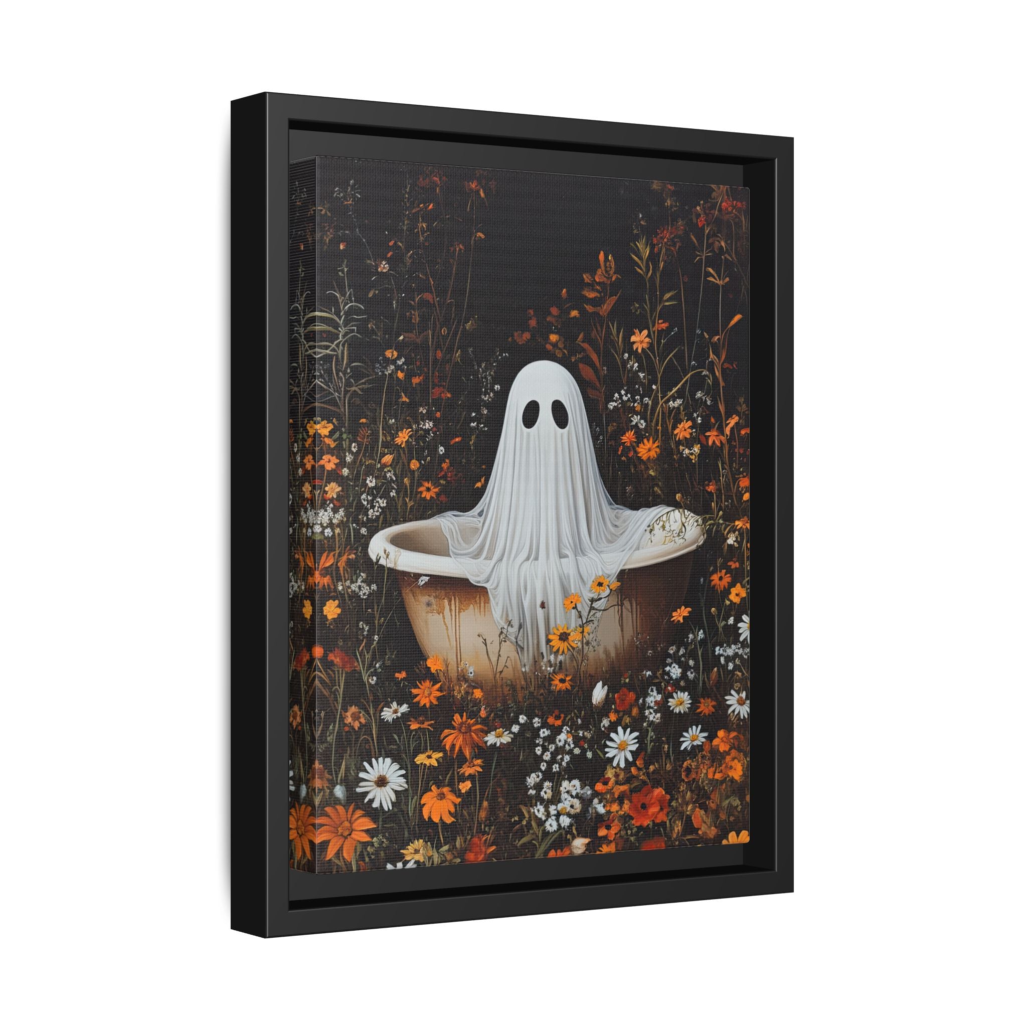 Framed Canvas - Wildflower Bathtub Ghost