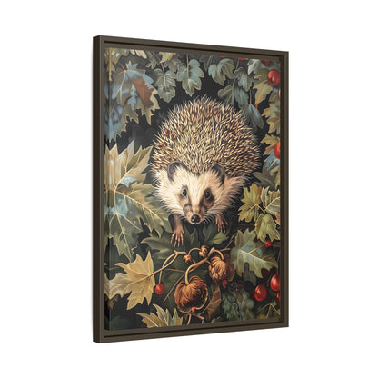 Framed Canvas - Woodland Hedgehog Hideaway