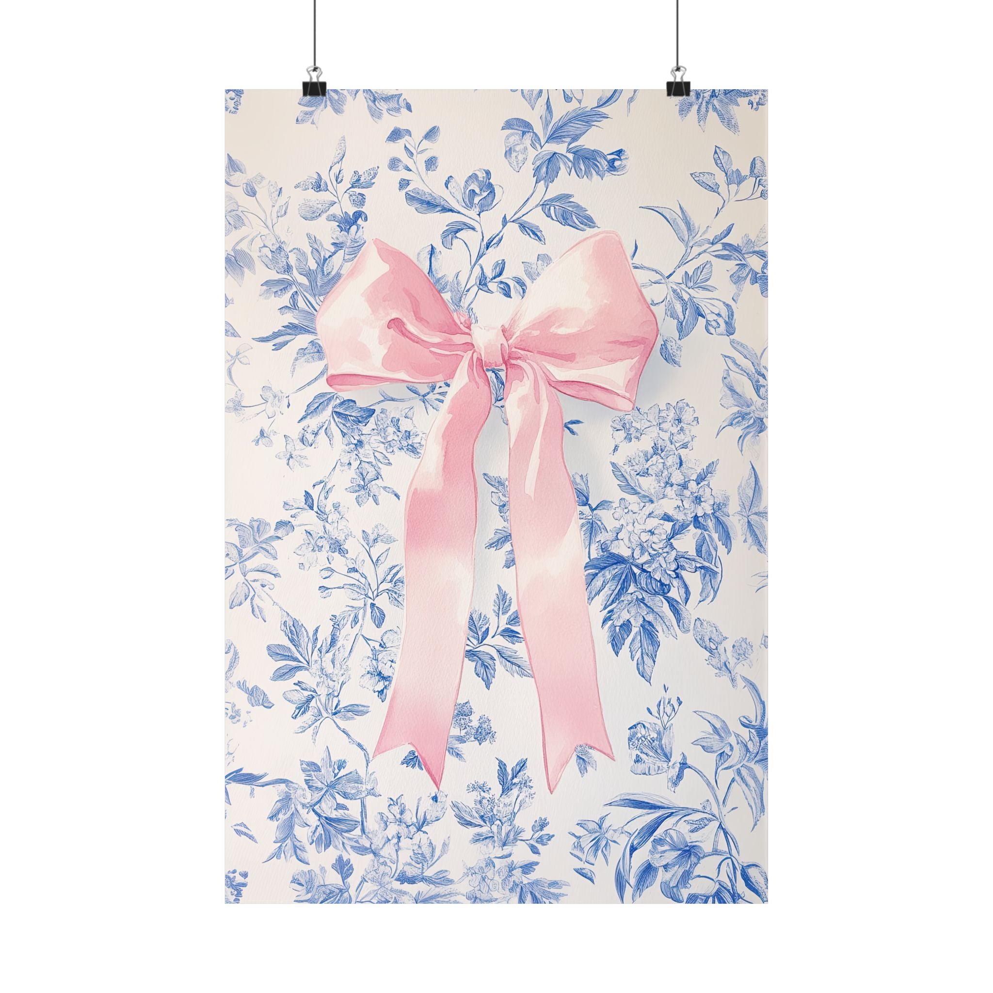 Pink Bow Floralscape