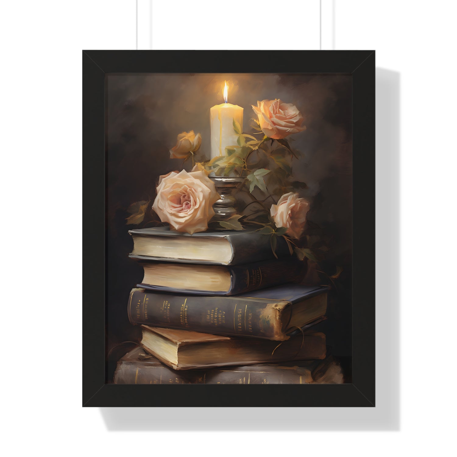 Framed Paper Print - Literary Rose Glow