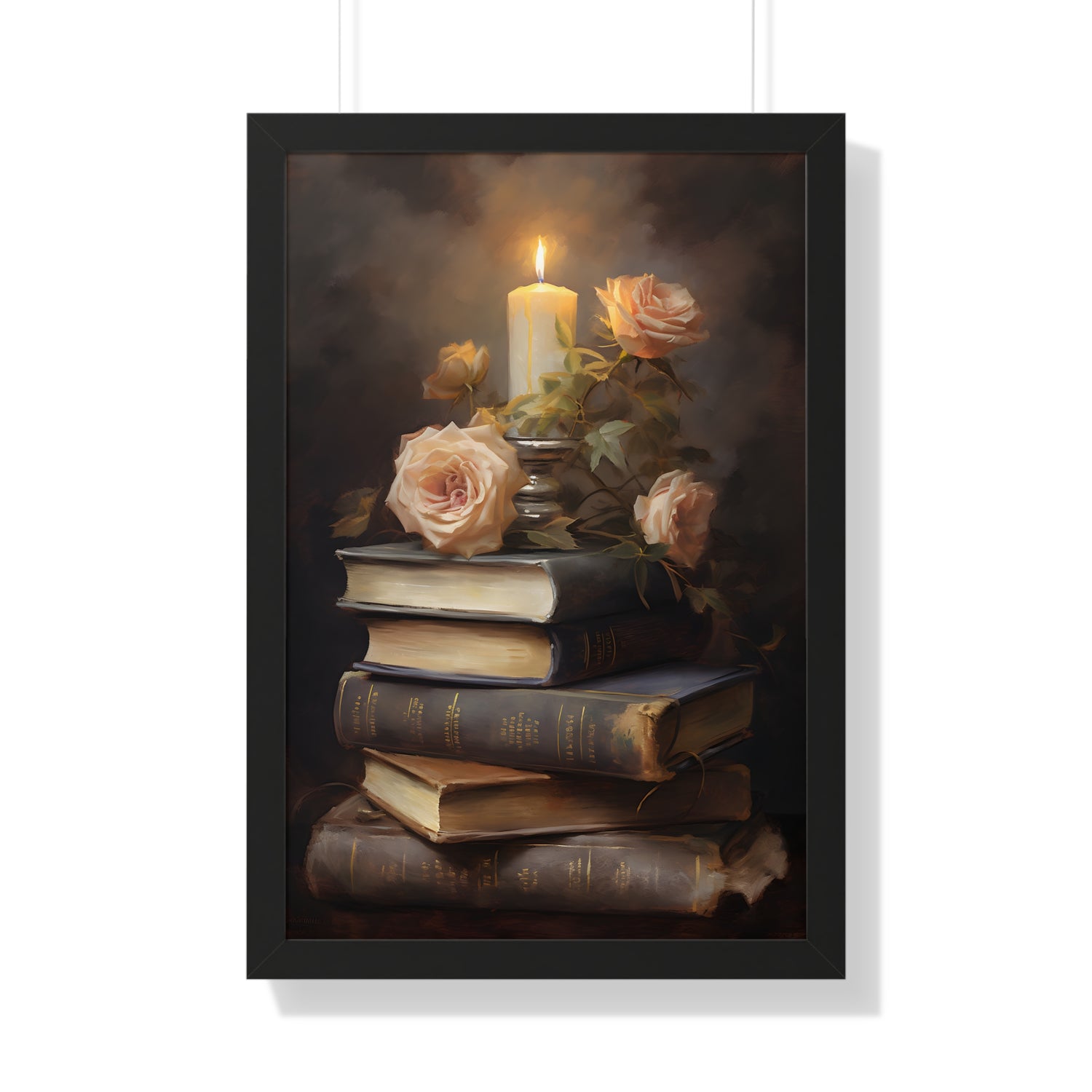 Framed Paper Print - Literary Rose Glow