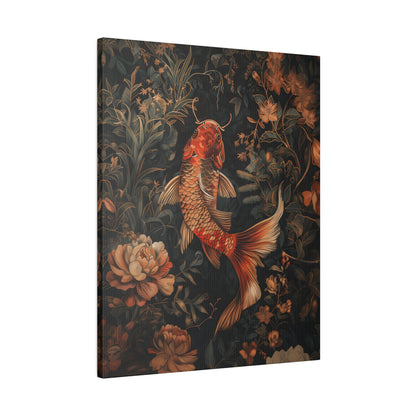 .75&quot; Matte Canvas - Enchanted Koi Garden