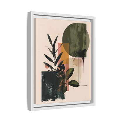 Framed Canvas - Sage Geometry Botanicals