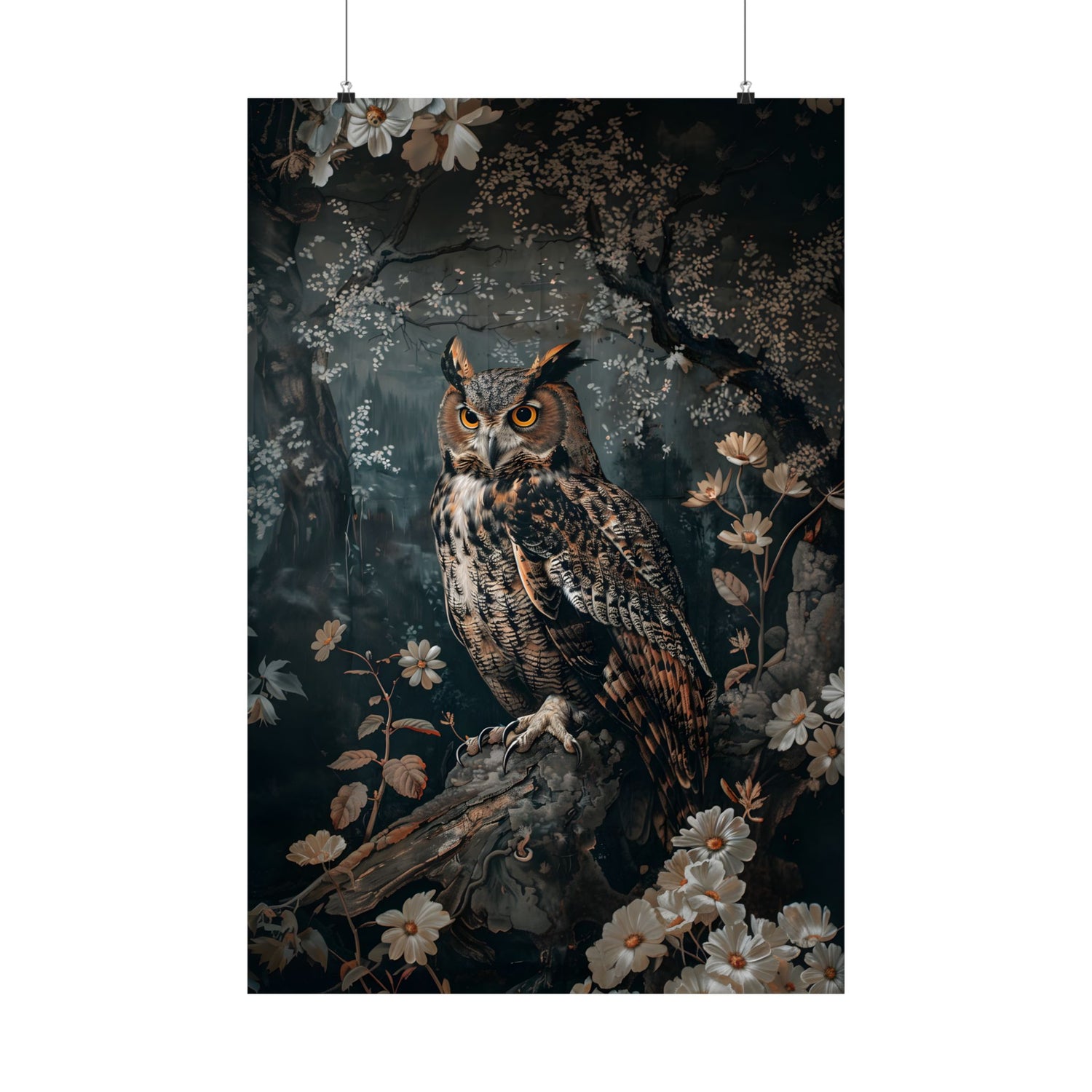 Midnight Watchful Owl