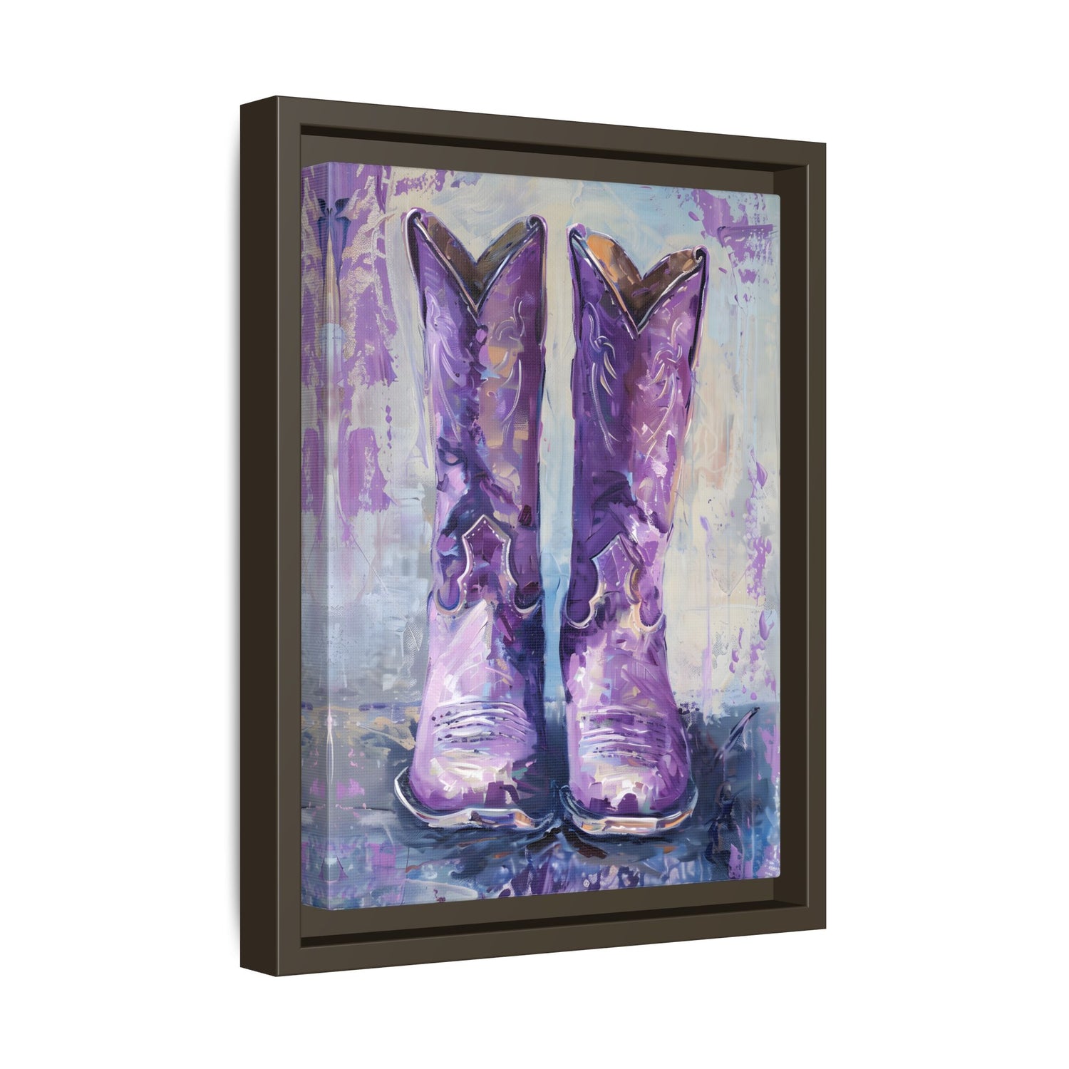 Framed Canvas - Violet Cowgirl Spirit